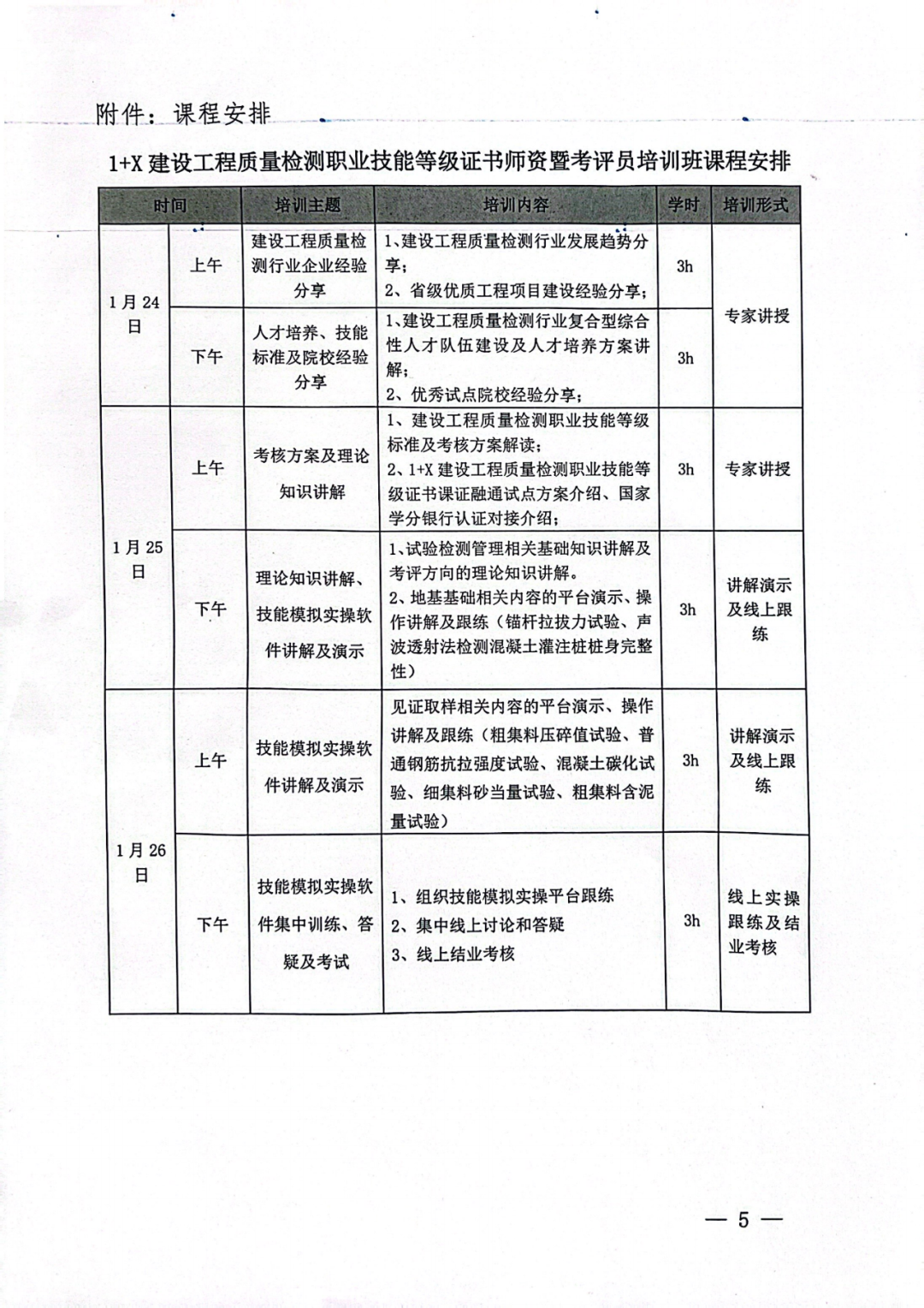 1+X建设工程质量检测证书