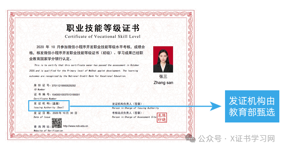 1+X职业技能等级证书