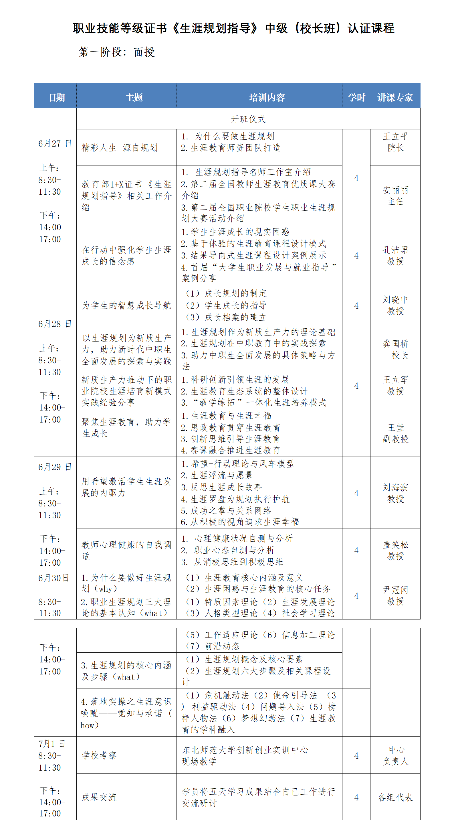 1+X生涯规划指导职业技能等级证书