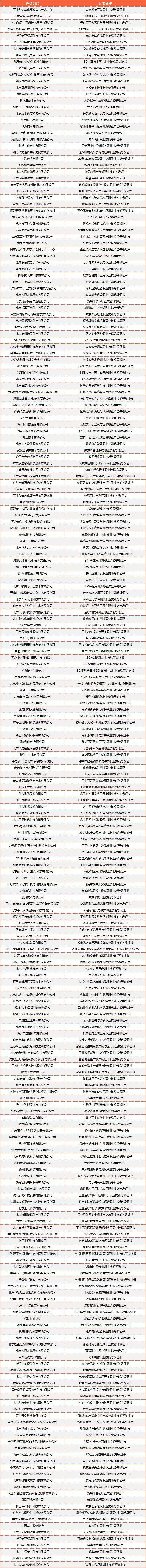 1+X证书制度职业技能等级证书