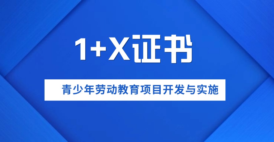 1＋X青少年劳动教育项目开发与实施证书是什么？有什么用？什么时间考试？