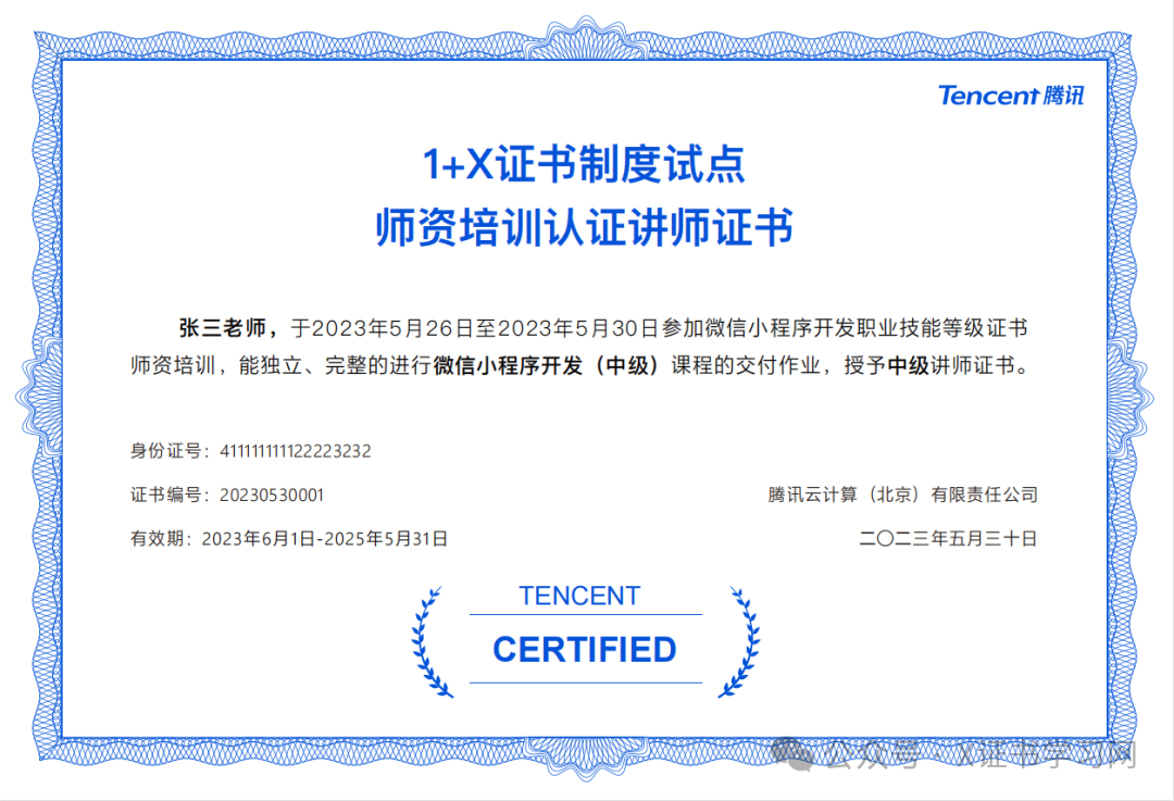 1+X证书